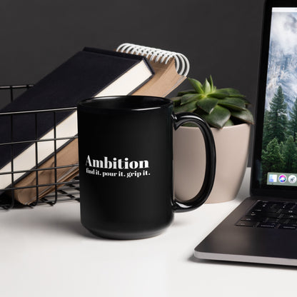 15 oz. Black Mug