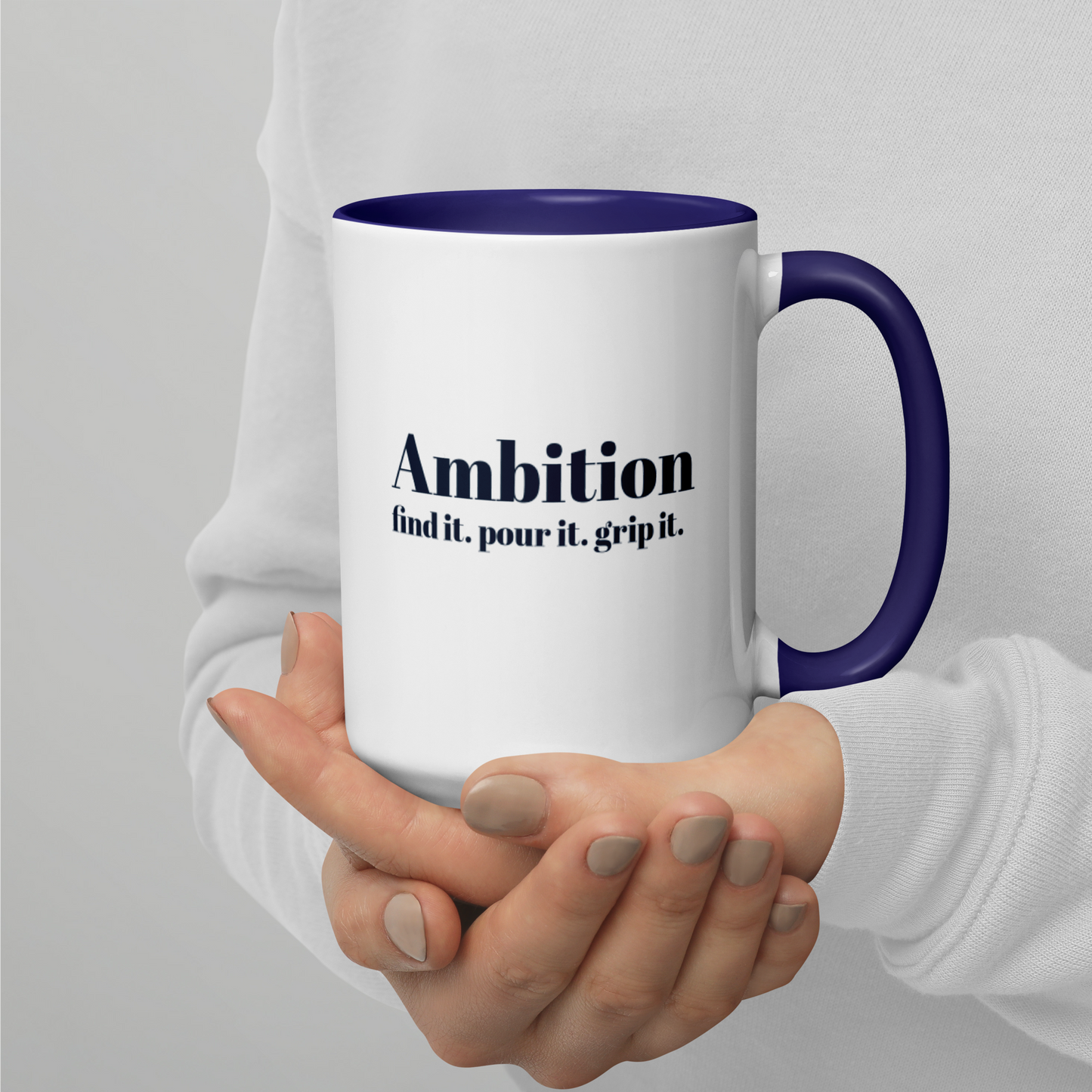 15 oz. Blue & White Mug